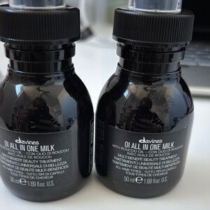Davines OI All In One Milk Hair Treatment - Two brand new bottles!